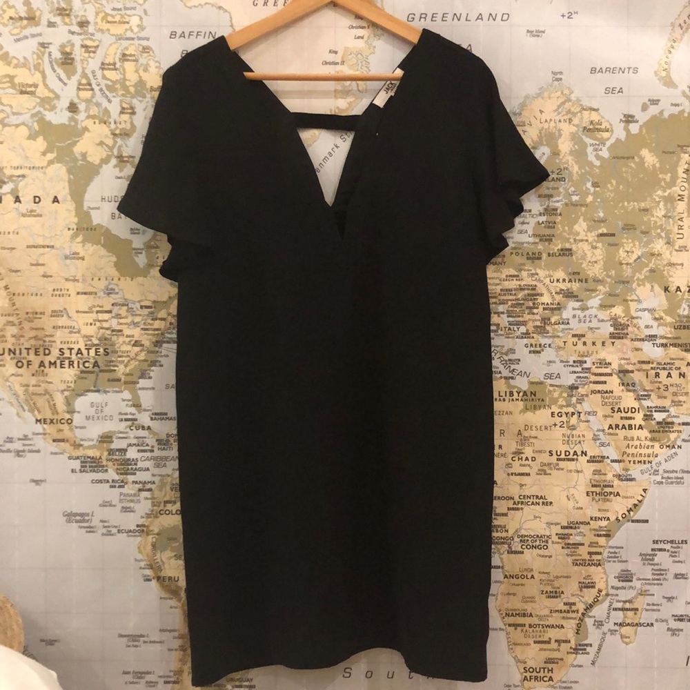 Jack by BB Dakota V-neck Black Dress Size M